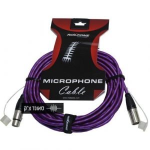 כבל XLR אורך 7.5מ – סגול.
