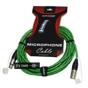 כבל XLR אורך 7.5מ – ירוק.
