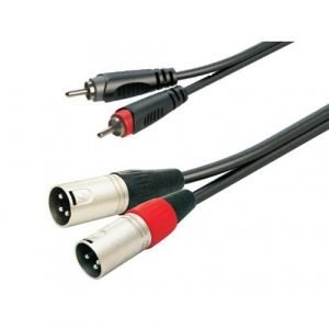 כבל XLR*2-RCA*3