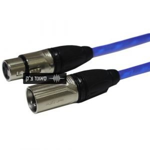 כבל XLR אורך 7.5מ – כחול.