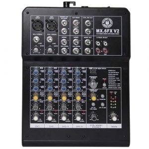 מיקסר 6 ערוצים להגברה מבית חלק עליוןp Pro