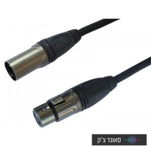 כבל XLR דלוקס אורך 10 מטר מיקרופון ROXTONE