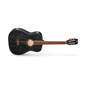 גיטרה אקוסטית שחורה מוגברת CORT AF590MF BOP FISHMAN PICKUP