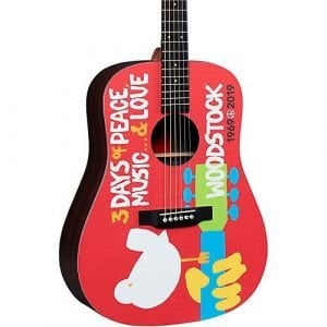 גיטרה אקוסטית מוגברת MARTIN Cust DX Woodstock 50th Annv