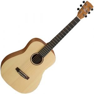 גיטרה אקוסטית מוגברת + נרתיק CORT EARTH MINI-F ISYS