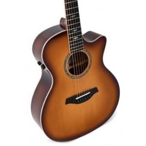 גיטרה אקוסטית מוגברת SIGMA GBCE-3-SB חיתוך Australian Blackwood גב and צדדים