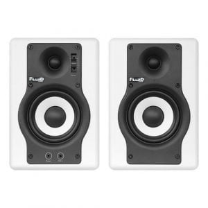 זוג מוניטורים אולפניים “4 לבנים Fluid Audio F4W Fader series