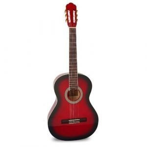 גיטרה קלאסית + נרתיק INFINITY KM-3911RB RED BURST MATT