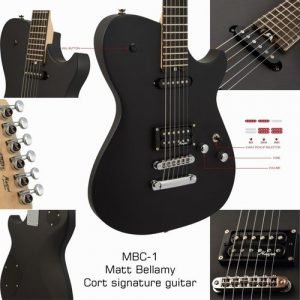 גיטרה חשמלית CORT MBC-1 MBLK Matthew Bellamy Signature