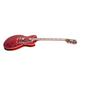 גיטרה 1/4 ווליום D’Angelico EXCEL DC sחלק עליון-bar tailpiece CHERRY