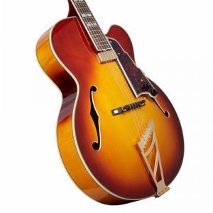 גיטרה ווליום D’Angelico EXL-1 ICED TEA BURST ARCHחלק עליון-floating