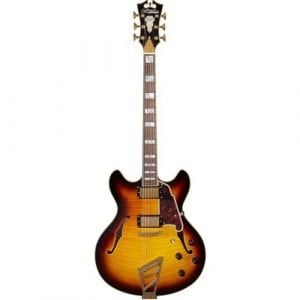 גיטרה רבע ווליום D’Angelico EXCEL DC stairstep Vintage Sunburst
