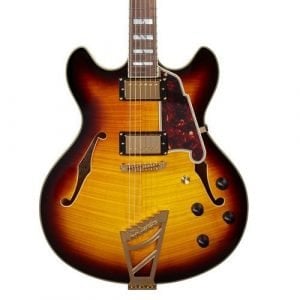 גיטרה רבע ווליום D’Angelico EXCEL DC stairstep Vintage Sunburst