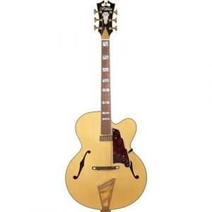 גיטרה ווליום D’Angelico EXL-1 NATURAL ARCHחלק עליון-floating