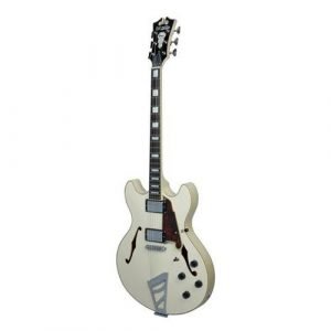 גיטרה רבע ווליום + נרתיק D’Angelico Premier DC CHAMPAGNE Stairstep tailpiece