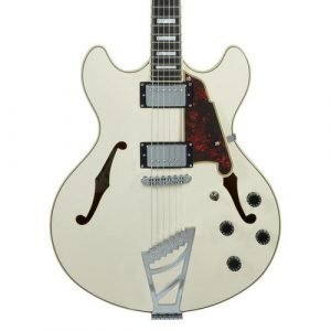 גיטרה רבע ווליום + נרתיק D’Angelico Premier DC CHAMPAGNE Stairstep tailpiece