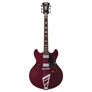 גיטרה רבע ווליום + נרתיק D’Angelico Premier DC Trans Wine