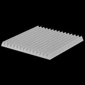 ספוג אקוסטי אפור עם פסים בצורת טריזים Wedges 5 60 x 60 x 5 cm Ez acoustics