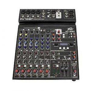 מיקסר 2סטריאו +6 מיק + אפקט + PEAVEY PV10BT BT