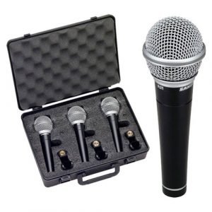 3 מיקרופונים דינמיים SAMSON R21 Cardiod Dynamic Mic 3-pack