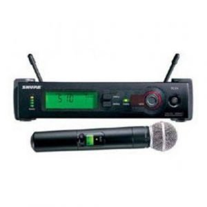 סט אלחוטי עם סריקת תדרים SHURE SLX24/SM58