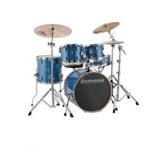 מערכת תופים “22 עם אביזרים LUDWIG Evolution Blue Sparkle