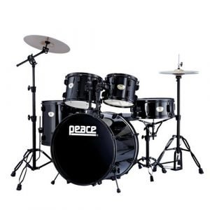 סט תופים 20 כולל מצילות ואביזרים PEACE PRODIGY DP-109-20-11 BLACK
