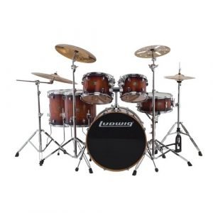 מערכת תופים “22 6 חלקים LUDWIG Evolution Maple Mahogany Burst