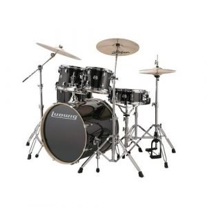 מערכת תופים “22 עם אביזרים LUDWIG Evolution Black Sparkle