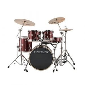 מערכת תופים “22 עם אביזרים LUDWIG Evolution Red Sparkle