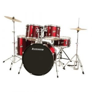 מערכת תופים 5 חלקים “20 כולל אביזרים ומצילות LUDWIG LC170 WR