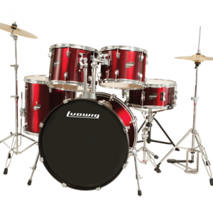 מערכת תופים 5 חלקים “22 כולל אביזרים ומצילות LUDWIG LC175 WR