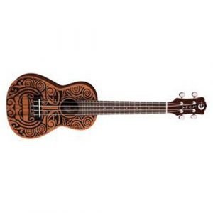 יוקללי קונצרט – Tribal Mahogany עם עיטורים שבטיים מבית Luna Guitars