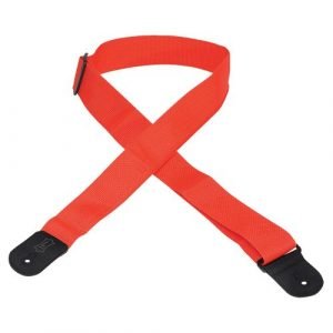 רצועה לגיטרה אדומה “2 LEVY’S M8POLY-RED