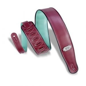 רצועה לגיטרה “2.5 LEVY’S M26VP-BRG_SEA BURGUNDY / SEAFOAM