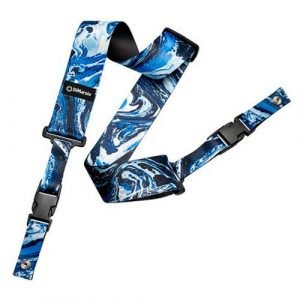 רצועה לגיטרה דימרציו STEVE VAI CLIPLOCK BLUE UNIVERSE DD2240 Dimarzio