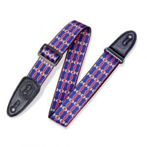 רצועה לגיטרה “2 LEVY’S MPLL-003 BLUE & RED