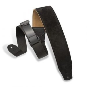 רצועה לגיטרה “2.5 LEVY’S MRHSP-BLK Right Height Suede Padded