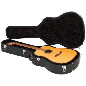 ארגז עץ דלוקס שחור לאקוסטית RC10719BBCT curved חלק עליון Warwick