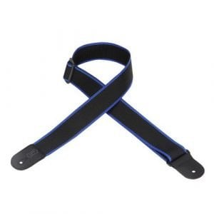 רצועה לגיטרה בצכע שחור / כחול “2 LEVY’S M8POLY-BKB
