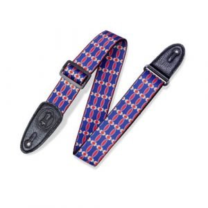 רצועה לגיטרה “2 LEVY’S MPLL-003 BLUE & RED