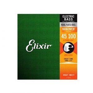 סט מיתרים לבס ELIXIR NANOWEB 0.45-100