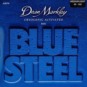 סט 4 מיתרים לגיטרה בס Dean Markley 2674 Blue Steel Bass 45-105