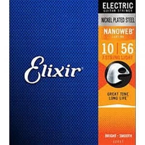 סט מיתרים לחשמלית 7 מיתרים ELIXIR NANOWEB 10-56