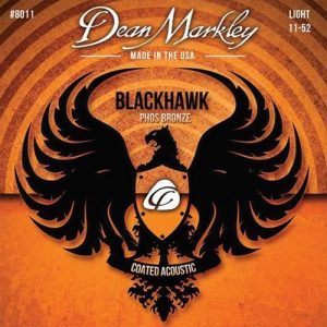סט מיתרים לגיטרה חשמלית Dean Markley 8011 Blackhawk Pure Bronze Light 11-52