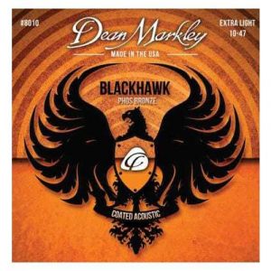 סט מיתרים לגיטרה חשמלית Dean Markley 8010 Blackhawk Pure Bronze EX Light 10-47