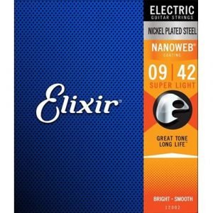 סט מיתרים לחשמלית ELIXIR NANOWEB 0.09