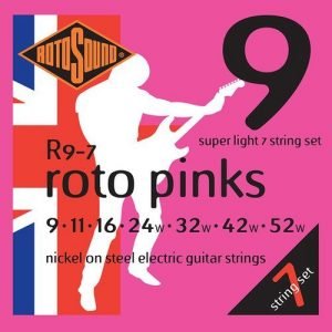 סט 7 מיתרים 0.9 לגיטרה חשמלית ROTOSOUND R9-7