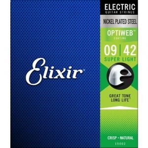 סט מיתרים לחשמלית ELIXIR OPTIWEB 0.09-0.42