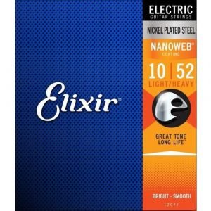 סט מיתרים לחשמלית ELIXIR NANOWEB 10-52